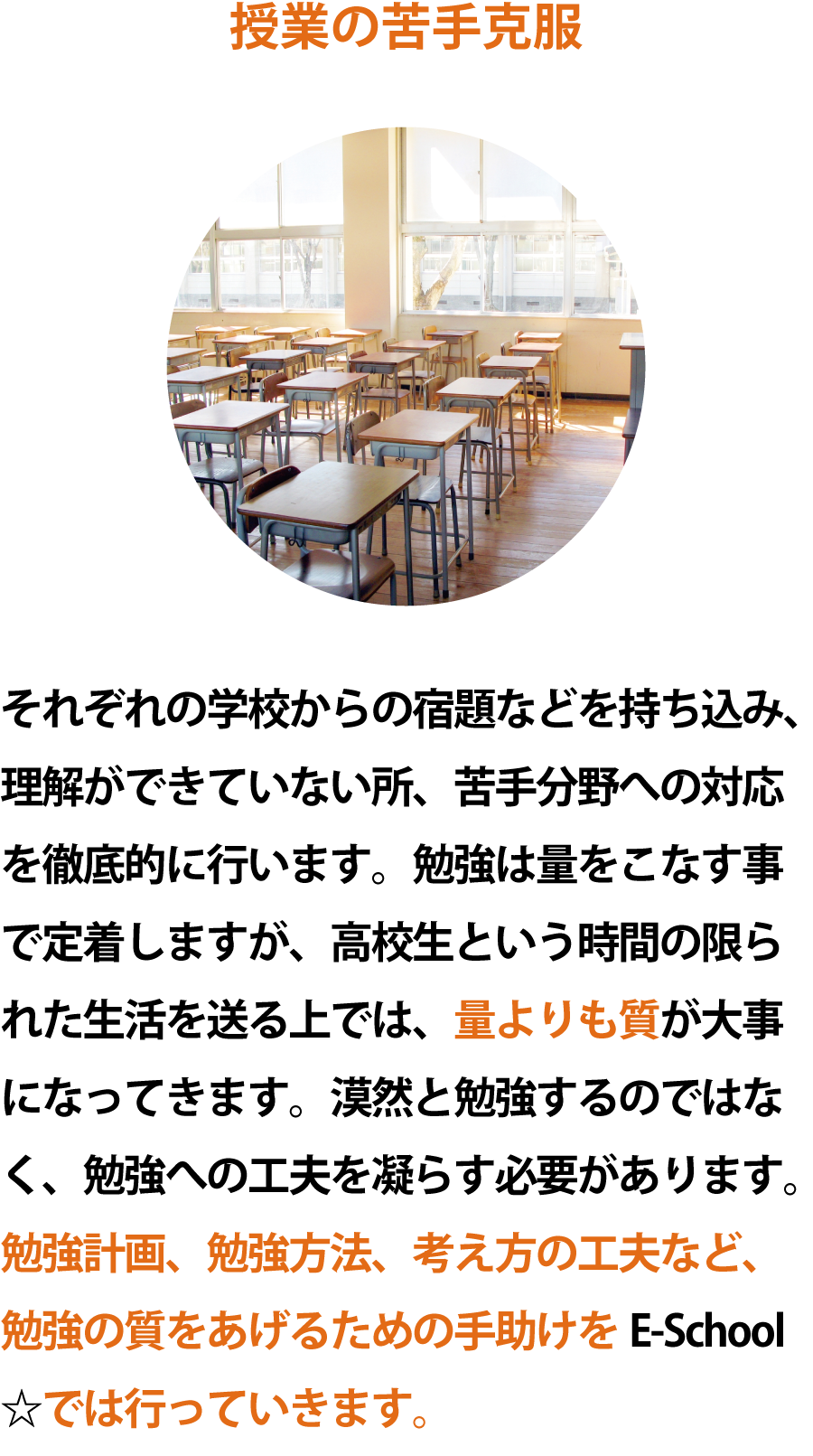 授業の苦手克服